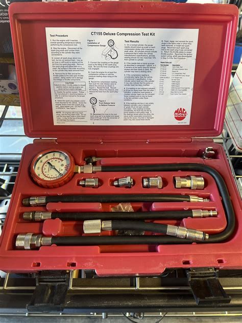 Mac Tools CT155 10 PC Deluxe Compression Test Kit 